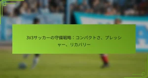 3V3サッカーの守備戦略：コンパクトさ、プレッシャー、リカバリー